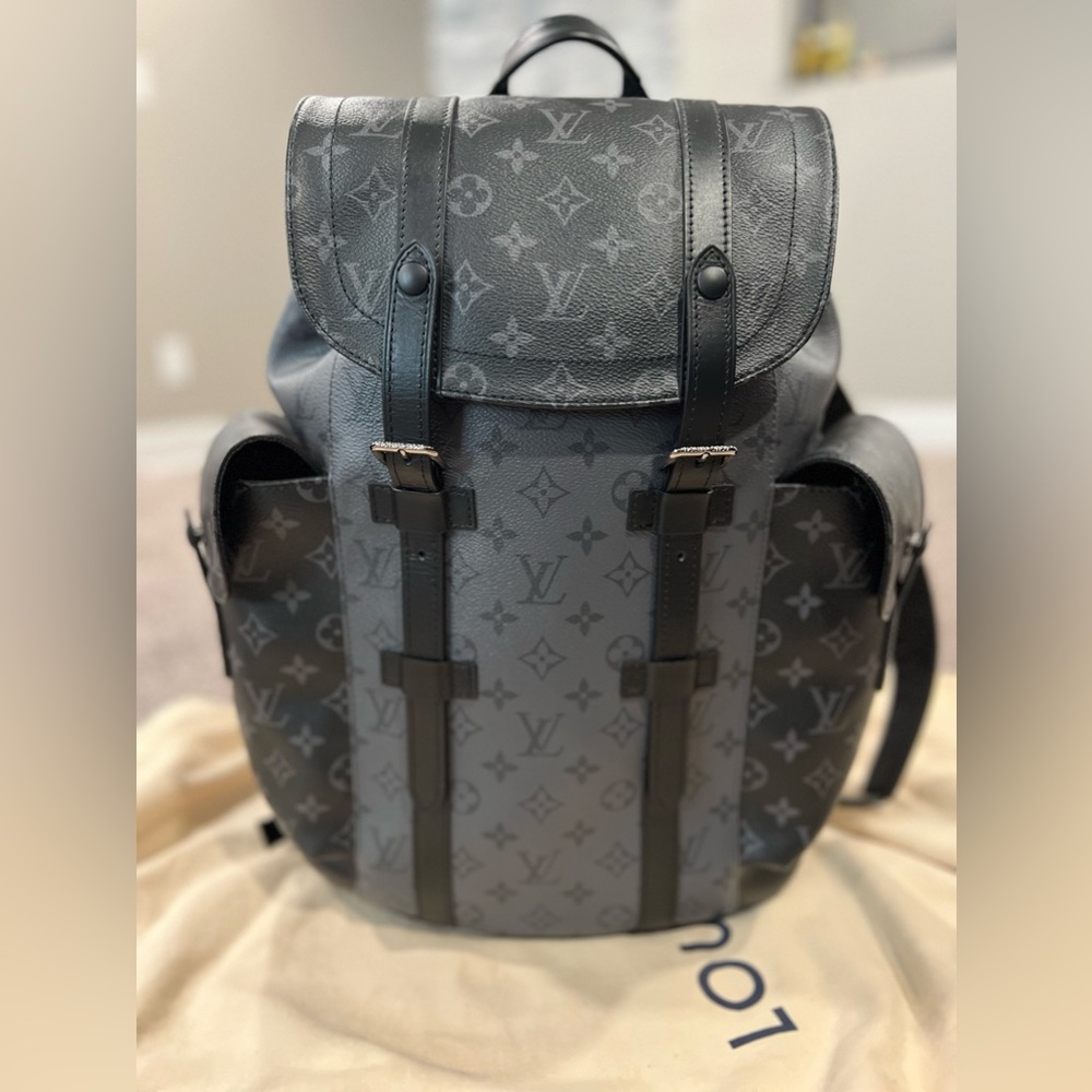 Louis Vuitton Christopher MM Monogram Eclipse Reverse